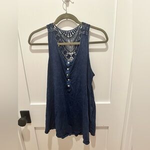 Anthropologie Eri + Ali Tank - Blue - Size M